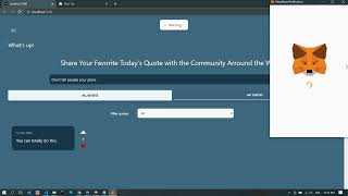 Quote Dapp Blockchain   NextJs & Solidity   Hardhat & Truffle   Alchemy & Ganache
