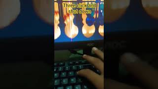how to shut down computer or laptop in three click