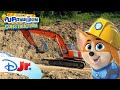 Let's Build with an Excavator with Pupstruction Construction! 🐶🦺  | @disneyjr
