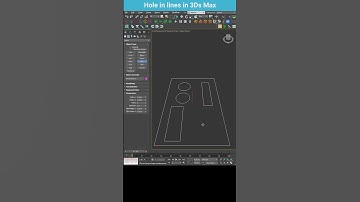 Creating 3D Shapes with Holes Using Lines in 3ds Max #shorts  #3dsmax #lines