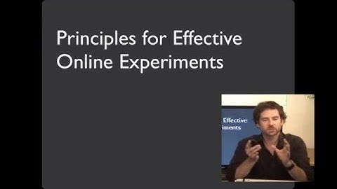Lecture 30 — Running web experiments - (Part 3) | HCI Course | Stanford University