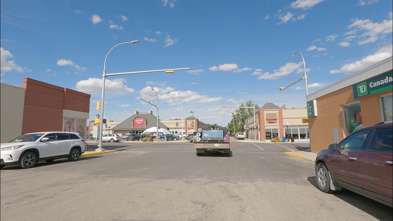 Kindersley Saskatchewan Canada. Driving Tour of Town. YouTube