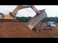Excavator Operator Skills: Masterful Soil Loading into Dump Trucks | Excavator Loading Land