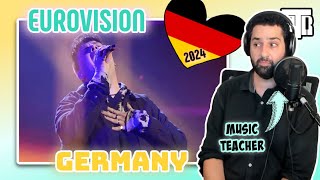 Germany Eurovision 2024 Reactionalysis - Music Teacher Analyses Always On The Run - Isaak (Reaction)