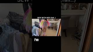 SEW WITH ME!! #vlog #feed #funny #shortsfeed #sewing #sewingtips #sewingtutorial #thrifting #haul