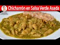 CHICHARRÓN EN SALSA VERDE ASADA | Vicky Receta Facil