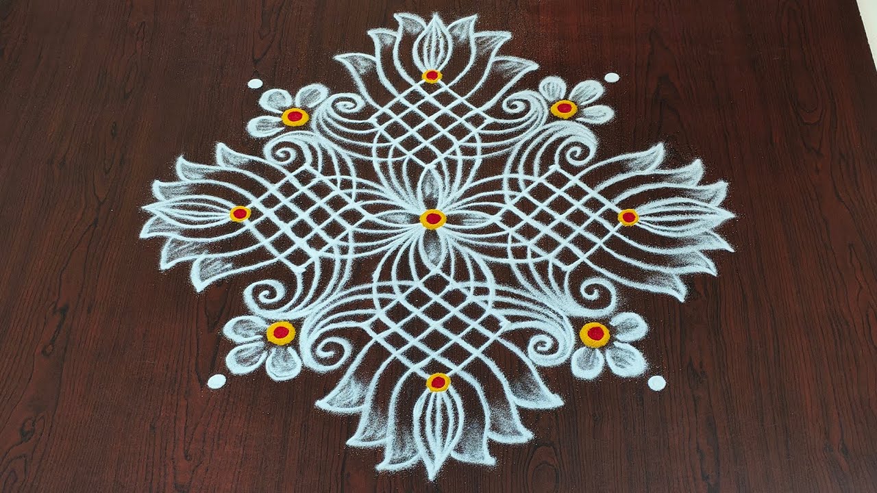 Dhanurmasam geethala muggulu|7dots padi kolams|pongal kolams|easy sankranti muggulu#Rang Kaa Rangoli