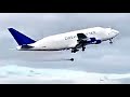 Giant plane drops wheel on takeoff