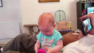 Cora Blowing Raspberries