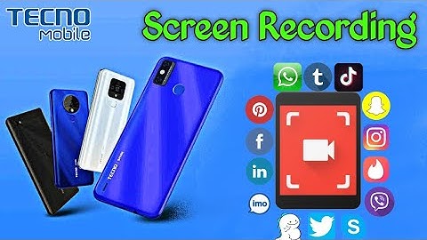 Tecno Screen Recorder | Tecno Mobile Screen Recorder Settings