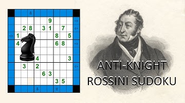 Anti-Knight Rossini Sudoku - a great chess variant