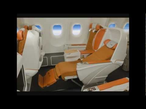 Анимация пассажирского кресла Airbus A330 для Аэрофлота