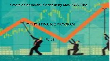 Create a CandleStick Charts using Stock CSV Files-Python Finance Programming Part 3