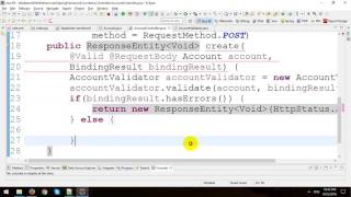 Validate  Restful Web Services in Spring Framework