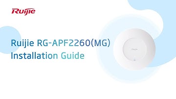 Reyee e-Lighten Optical Solution 2.0: Ruijie RG APF2260MG Installation Guide