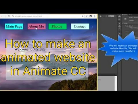 Animate CC Make an Animated Website Responsive Full Screen without any  code. Flash Tutorial - YouTube