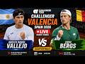 Adolfo Daniel Vallejo vs Zizou Bergs 🎾LIVE SCORE TENNIS CHALLENGER VALENCIA SPAIN 2026 |