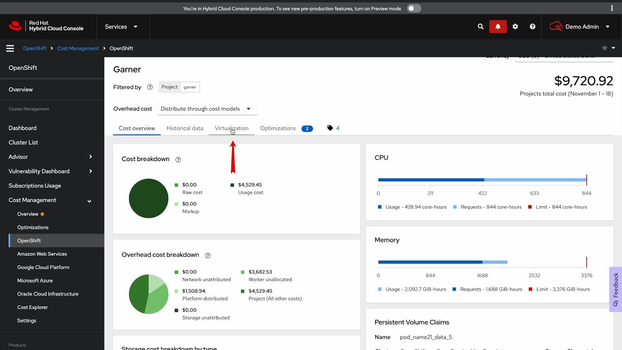 Manage VM Costs in OpenShift with Red Hat Lightspeed - YouTube