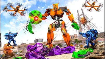 Flying Drone Robot Car Game 3d * Android Gameplay