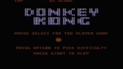 Donkey Kong Atari 5200/Atari 8-Bit Family (Atari 400-800)(1982) Atari Full Walkthrough No Commentary