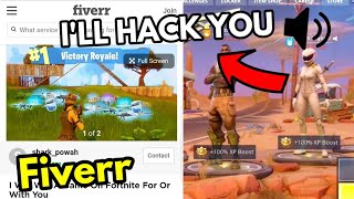 So I Hired A Pro "Fortnite Player" On FIVERR! (HE GOT ANGRY AND RAGED!) He's only 12 lol