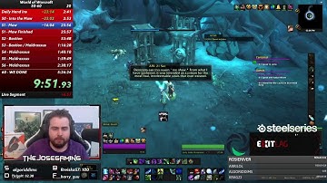 New PB - World First Practice - 50-60 Shadowlands Levelling - Diff Route (much better)