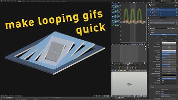 quick flipping shapes gif blender tutorial