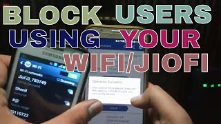 Block users using your JIOFI screenshot 5