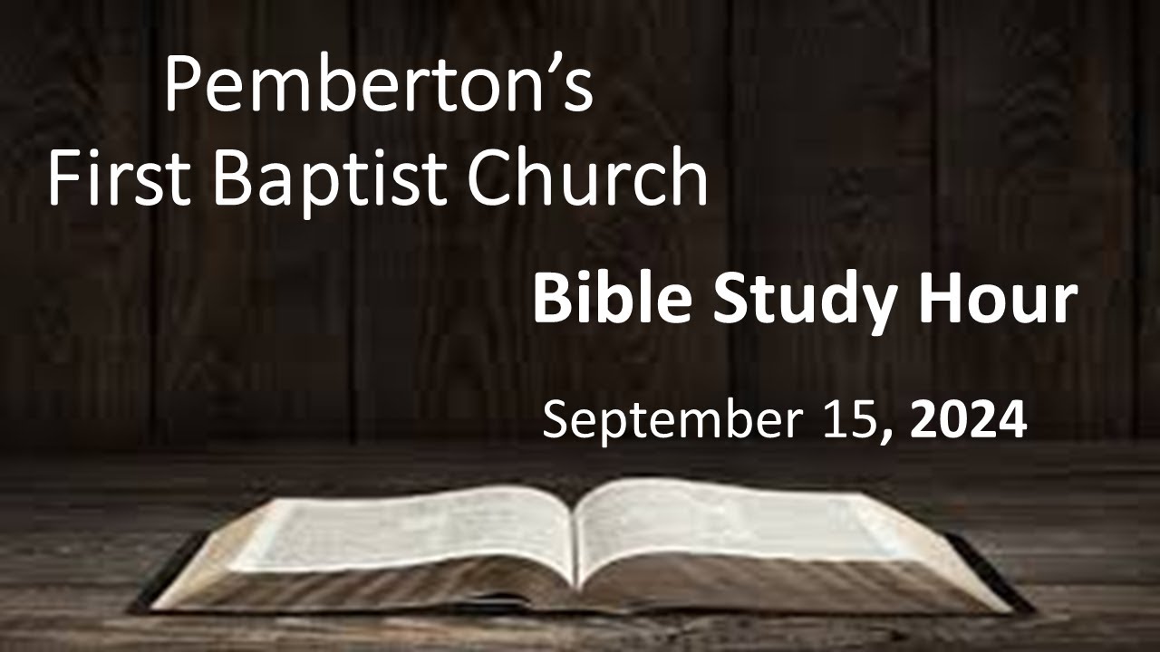Sunday Morning Bible Study - YouTube