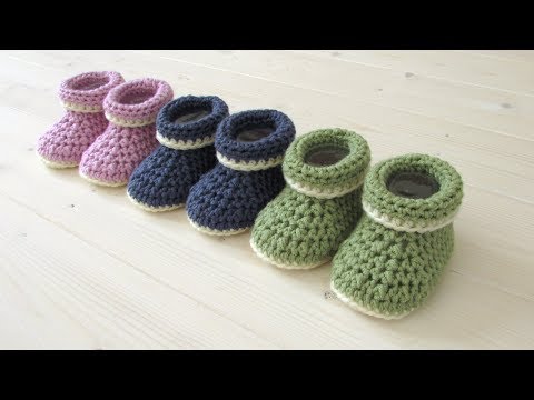 crochet baby booties youtube easy