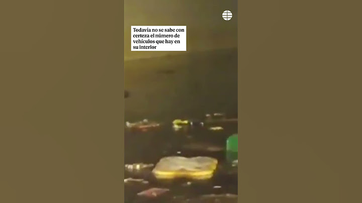 Los drones de la Policía muestran parte del interior del parking de Bonaire #Parking #Bonaire #DANA