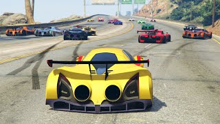 CARRERA MEGA ÉPICA! 3.000 JUGADORES!! - GTA V ONLINE