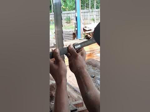 cara manual membuka mata gergaji sawmill - YouTube