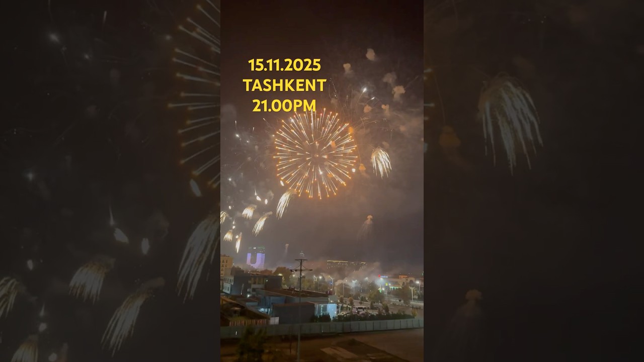 Firework Show that United Central Asia! Tashkent Shines Bright ✨🇺🇿🇰🇿🇰🇬🇦🇿🇹🇯