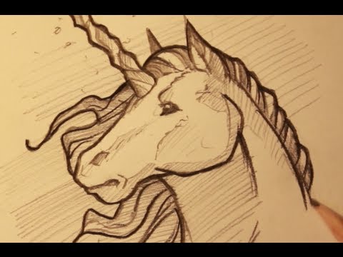 Draw a Unicorn Sketching a Unicorn Horse Step by Step