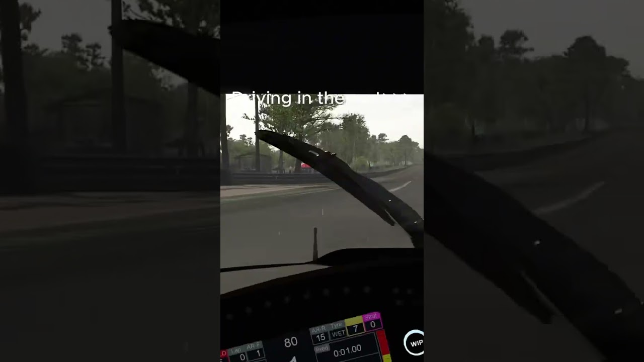 Driving in the wet is🔥