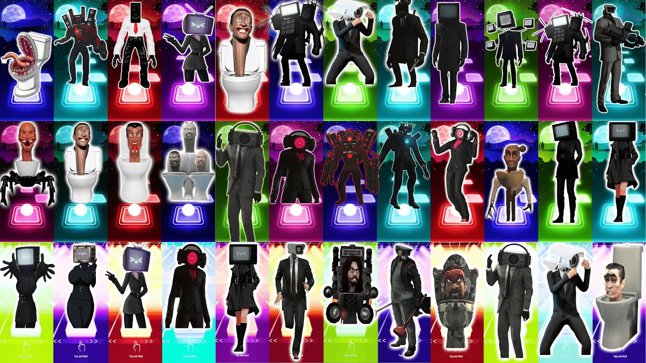 😈 Skibidi Toilet SUPER MEGAMIX #4, The Best Characters from the Past Month | Tiles Hop EDM Rush