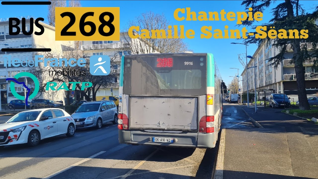 Bus 268 Ratp man lion s'city Le Trajet Entre Chantepie ️Camille Saint ...
