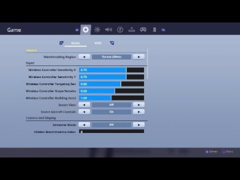 All Best Fortnite Settings In Season 7 X Y Sensitivity Control Binds Xbox Ps4 Youtube