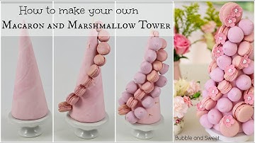 Macaron and Marshmallow tower
