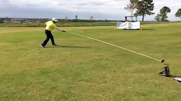 Slow motion swing of a 20' 6" driver by Michael Fu...