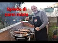 BBQ Spiedo di carni miste. Brace Barbecue Griglia (spiedini... no grazie)