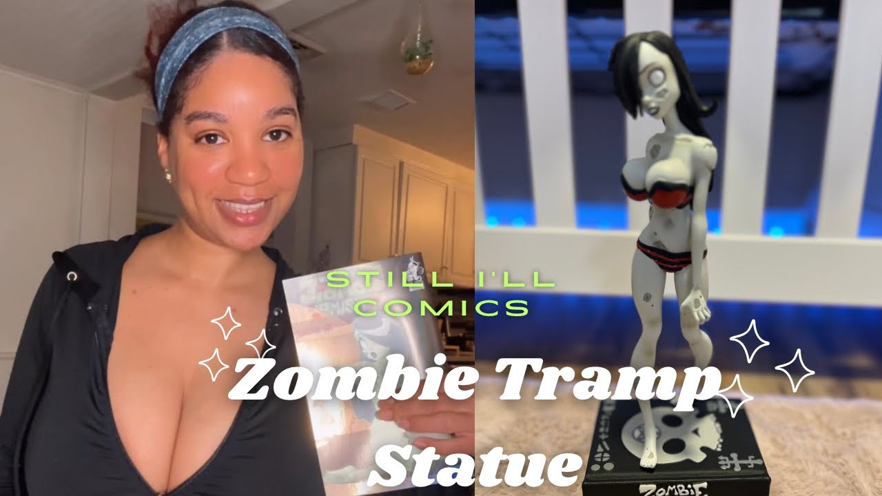 Still I’ll Comic * Zombie Tramp Black and White Statue 🖤🤍