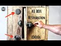 Primitive Fridge Restoration - Early 1900s Barn Find Ice Box