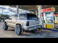 26x14 on a leveling kit 😱 | Tahoe | Lifted trucks