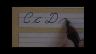 how to write in cursive - cursive letters lesson for beginners