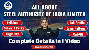 All About SAIL Recruitment 2024 | How to get selected in SAIL?with or without GATE | Priyanka Sharma