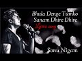 Bhula Denge Tumko Sanam Dhire Dhire Lyrics Song / Sonu Nigam /