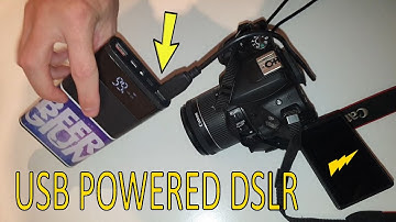 USB Powered DSLR Camera for UNLIMITED Battery Power [ DIY for Less than 1 USD ]