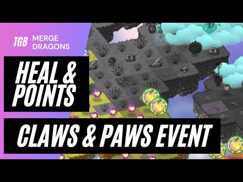 Merge Dragons Claws And Paws Event Heal & Points